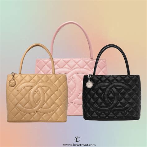 chanel medallion tote bag|chanel medallion tote size.